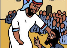 jesus heals a leper graphics