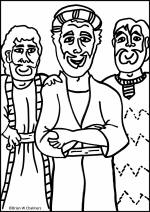 jesus heals a leper coloring page