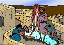 color graphics and coloring pages for jesus heals a paralytic