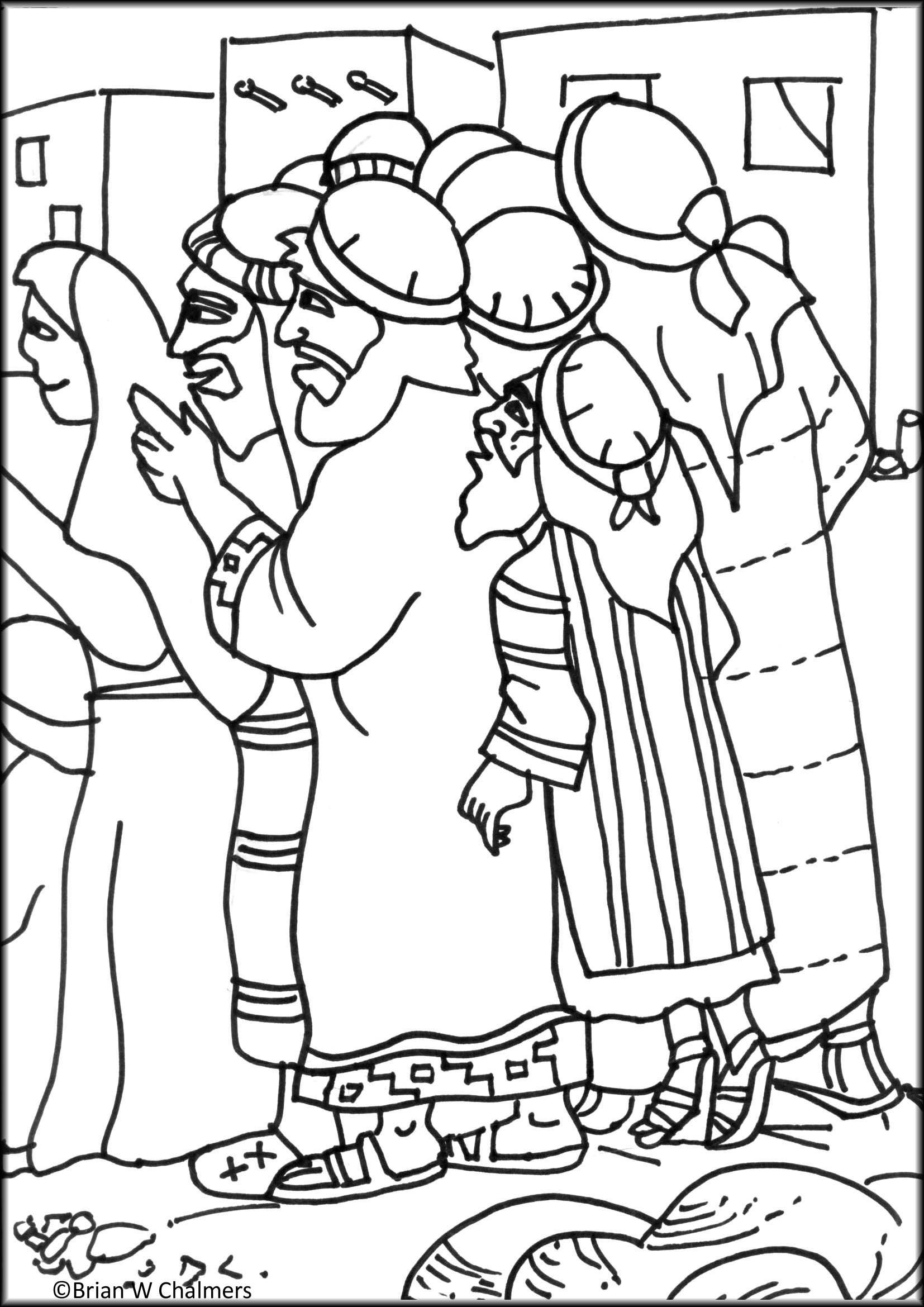 zacchaeus bible story coloring pages - photo #6
