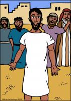 Jesus Heals The Paralytic Man Flip Chart | eBibleTeacher